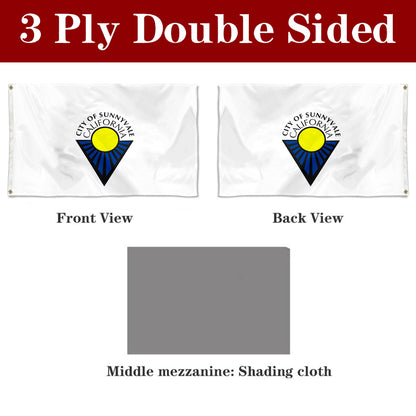 Fyon Sunnyvale, California Flag Banner