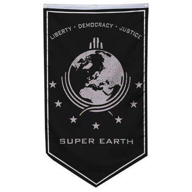 Fyon Super Earth Flag 30x50inch Black Indoor and outdoor banner Blue 30x50inch