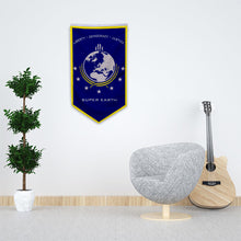 Fyon Super Earth Flag 30x50inch Blue Indoor and outdoor banner Blue 30x50inch