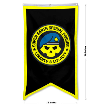 Fyon Super Earth Special Forces  Flag Game Flags Banner