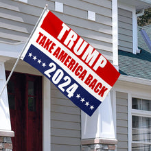 Fyon Take America Back Trump 2024 Flag Indoor and Outdoor Banner