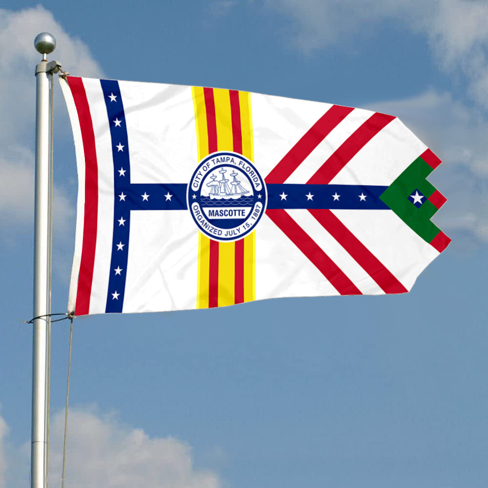 Fyon Florida banner City of Tampa Flag