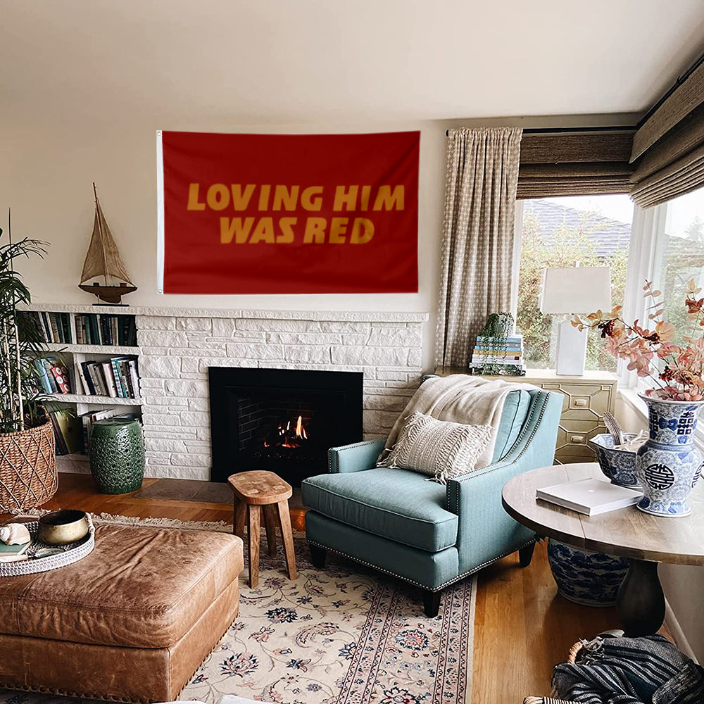 Fyon Taylor Swift Flag Travis Kelce Loving Him Was Red Flag  Indoor and Outdoor Banner