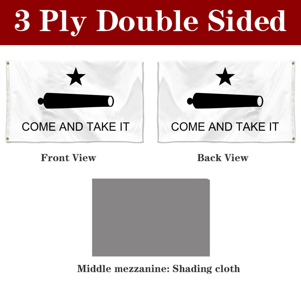 Fyon Texas Come and Take It Flag Banner