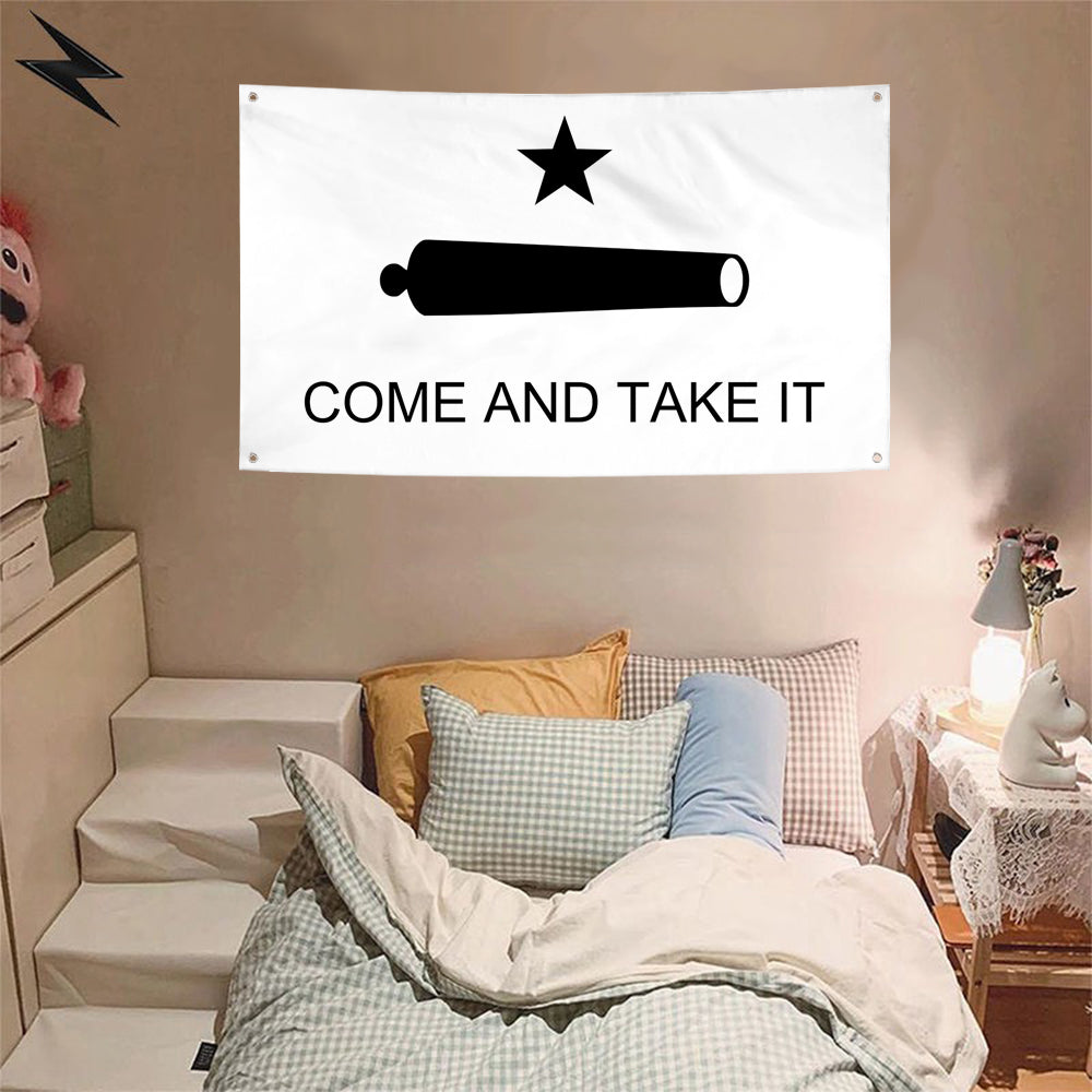 Fyon Texas Come and Take It Flag Banner