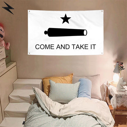 Fyon Texas Come and Take It Flag Banner