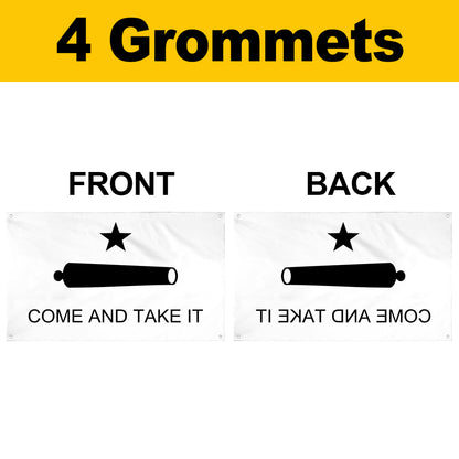 Fyon Texas Come and Take It Flag Banner