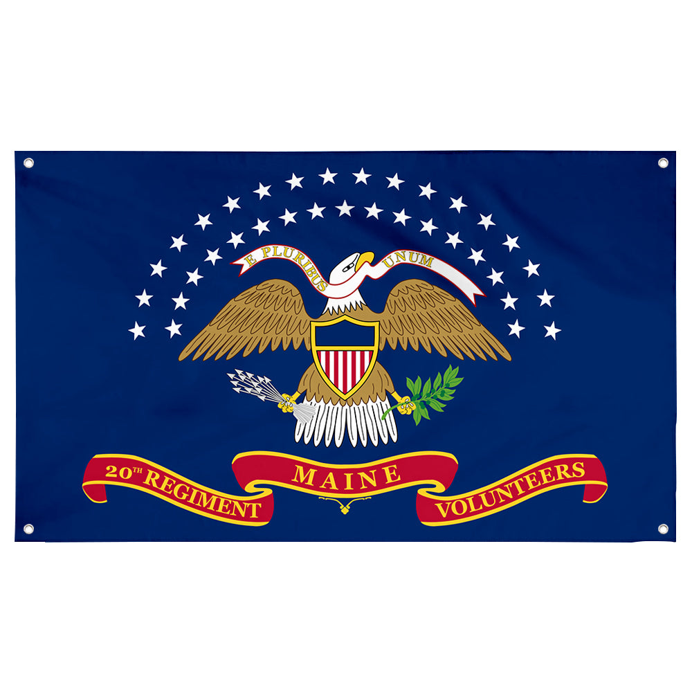 Fyon The 20th Maine Volunteer Infantry Regiment Flag Banner