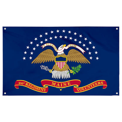 Fyon The 20th Maine Volunteer Infantry Regiment Flag Banner