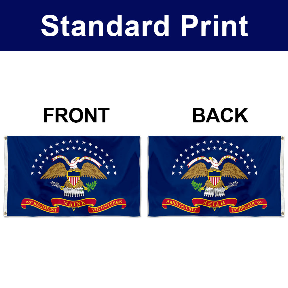 Fyon The 20th Maine Volunteer Infantry Regiment Flag Banner