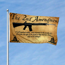 Fyon The 2nd Amendment Flag – Vintage 2A Flag Parchment Paper indoor and outdoor Banner