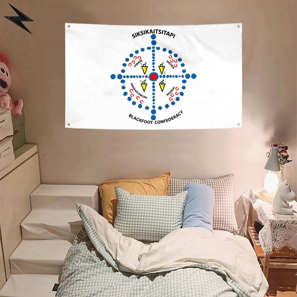 Fyon The Blackfoot Confederacy Flag Banner