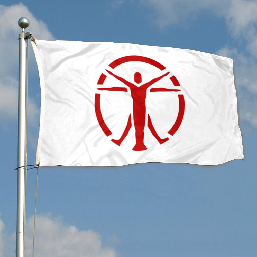 Fyon The Institute Synth Flag  Indoor and outdoor banner