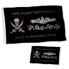 Fyon Double-sided The Real Salt Life U.S. Naval Submarine Force Flag Flags Banner