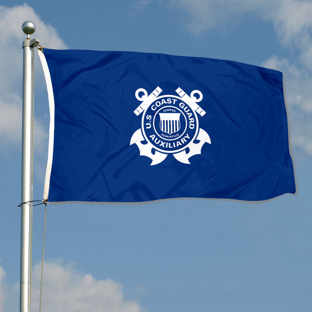 Fyon The United States Coast Guard Auxiliary (1940) Flag Banner