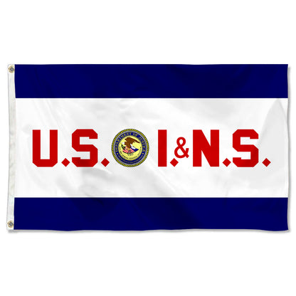 Fyon The United States Immigration and Naturalization Service Flag Banner