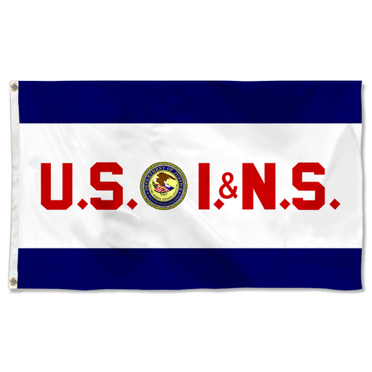 Fyon The United States Immigration and Naturalization Service Flag Banner
