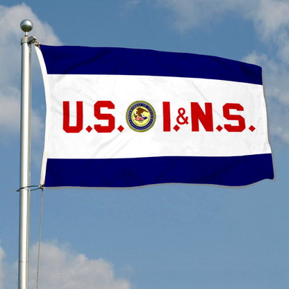 Fyon The United States Immigration and Naturalization Service Flag Banner