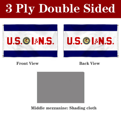 Fyon The United States Immigration and Naturalization Service Flag Banner