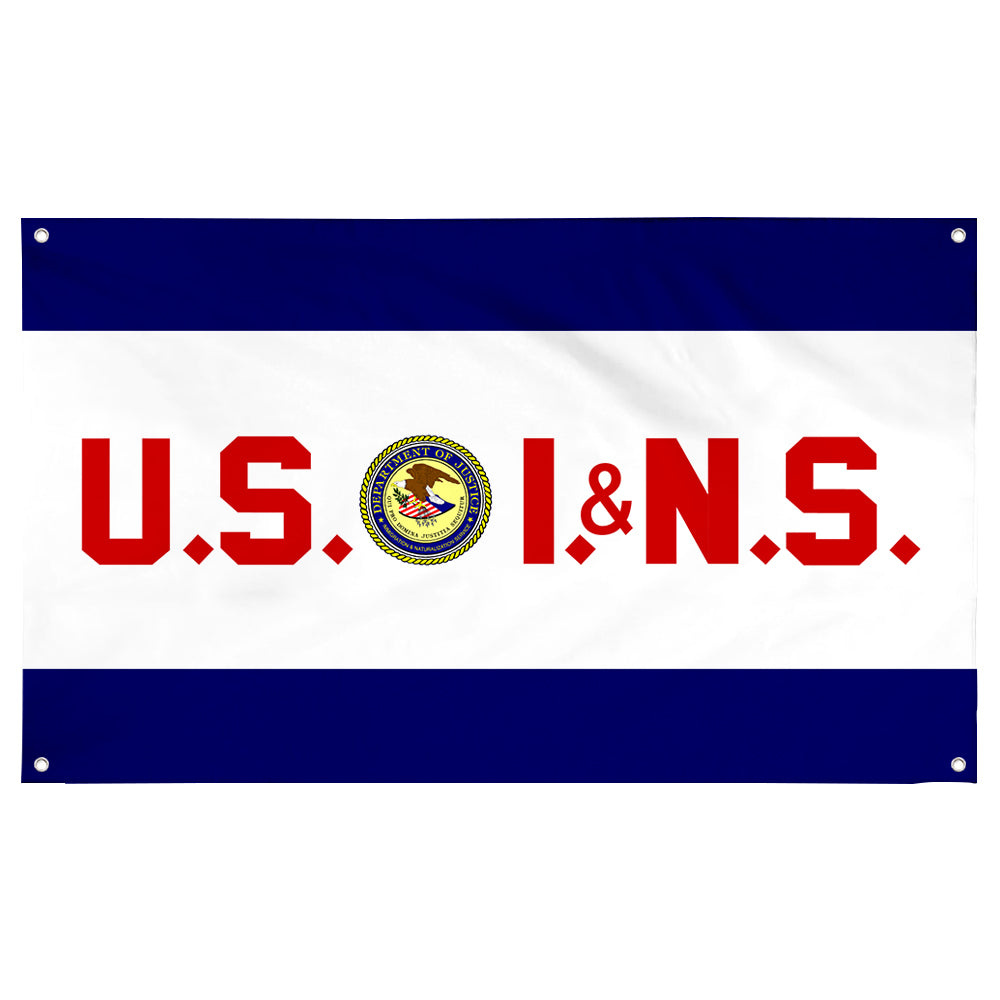 Fyon The United States Immigration and Naturalization Service Flag Banner