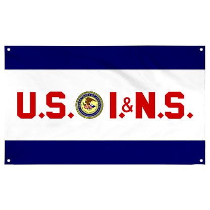 Fyon The United States Immigration and Naturalization Service Flag Banner