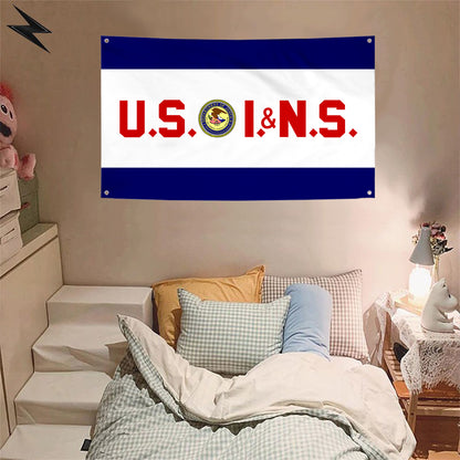 Fyon The United States Immigration and Naturalization Service Flag Banner