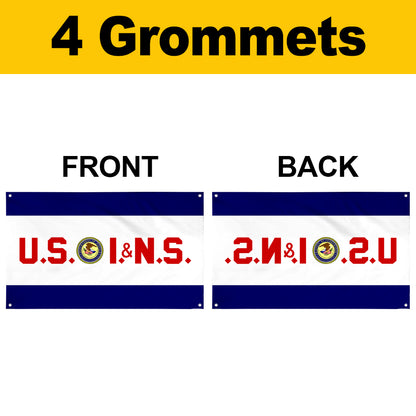 Fyon The United States Immigration and Naturalization Service Flag Banner