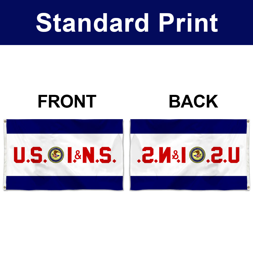 Fyon The United States Immigration and Naturalization Service Flag Banner
