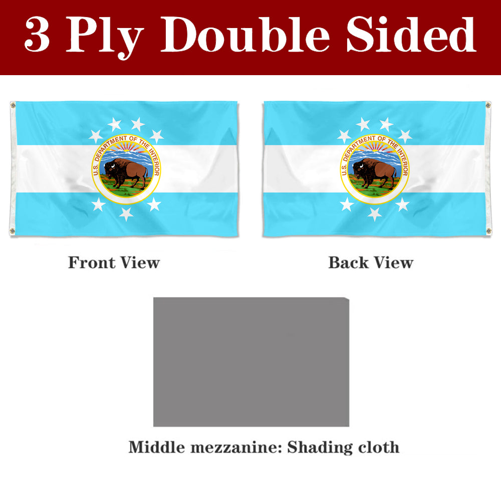 Fyon The United States Secretary of the Interior (1917–1934) Flag Banner