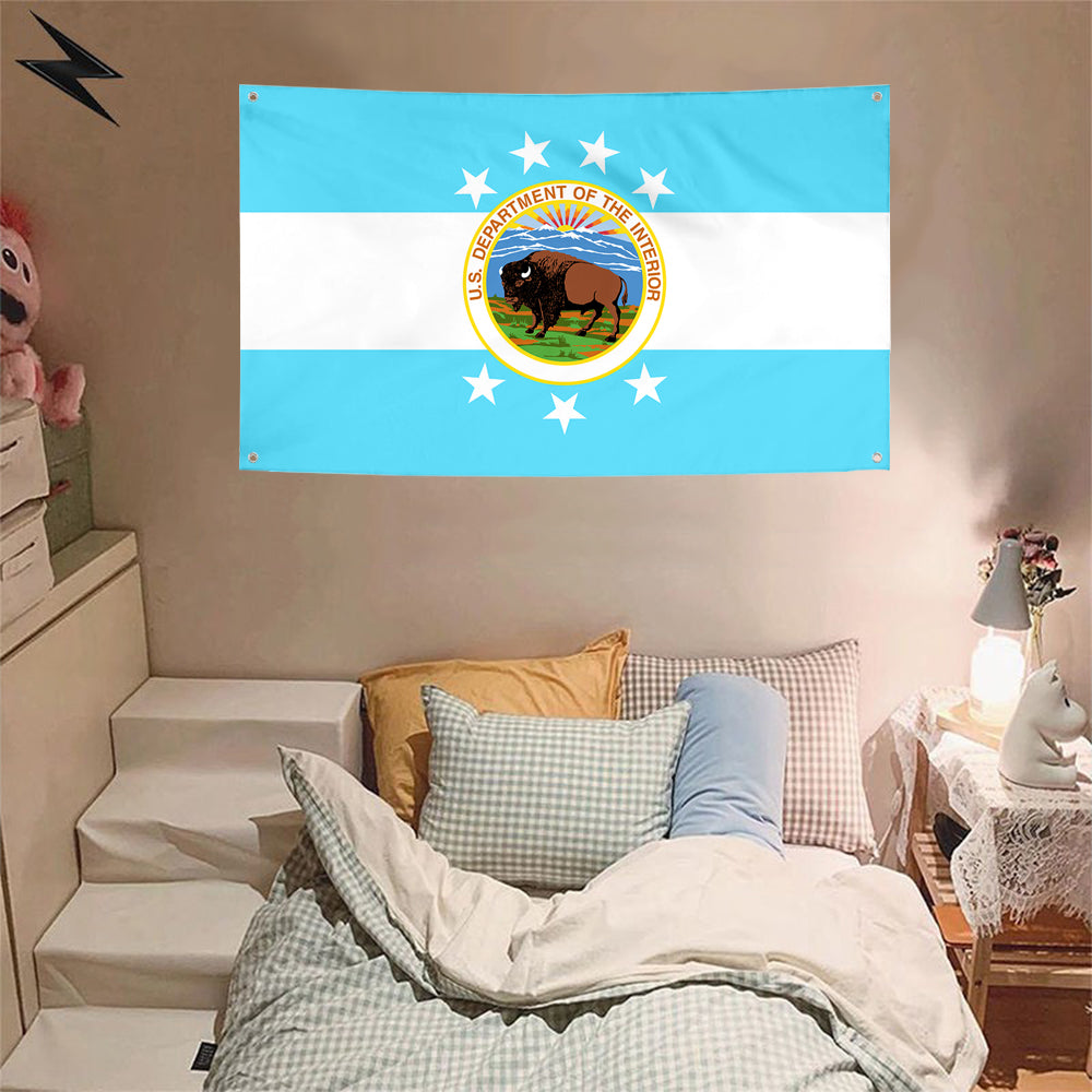 Fyon The United States Secretary of the Interior (1917–1934) Flag Banner