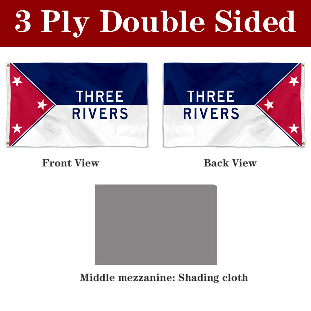 Fyon Three Rivers, Michigan Flag Banner