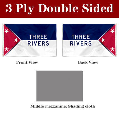 Fyon Three Rivers, Michigan Flag Banner
