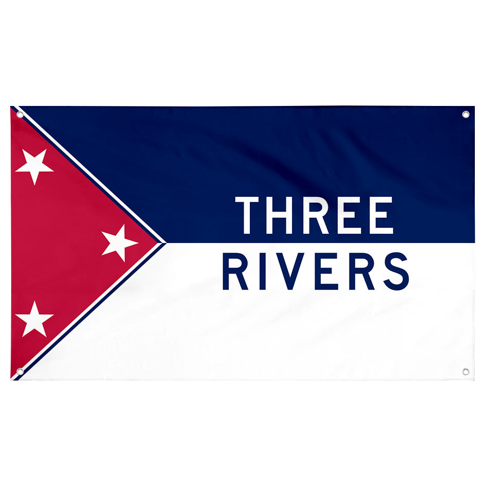 Fyon Three Rivers, Michigan Flag Banner