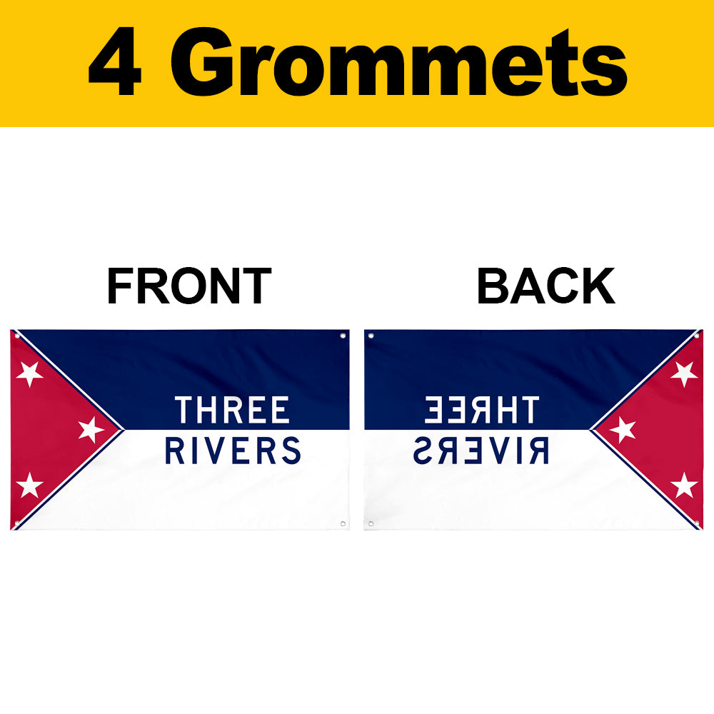 Fyon Three Rivers, Michigan Flag Banner