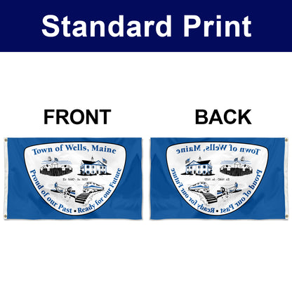 Fyon Town of Wells, Maine Flag Banner