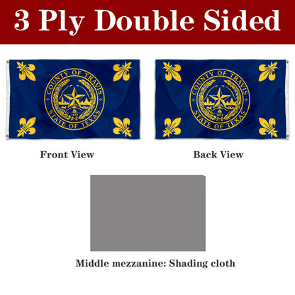 Fyon Travis County Flag Banner