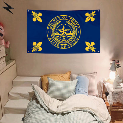 Fyon Travis County Flag Banner