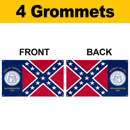 Fyon Trenton, Georgia Flag Banner