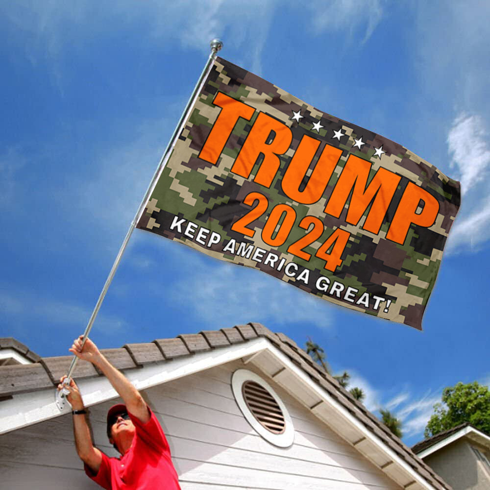 Fyon Double-sided Trump 2024 Flag MAGA Flags Make America Great Flags Banner