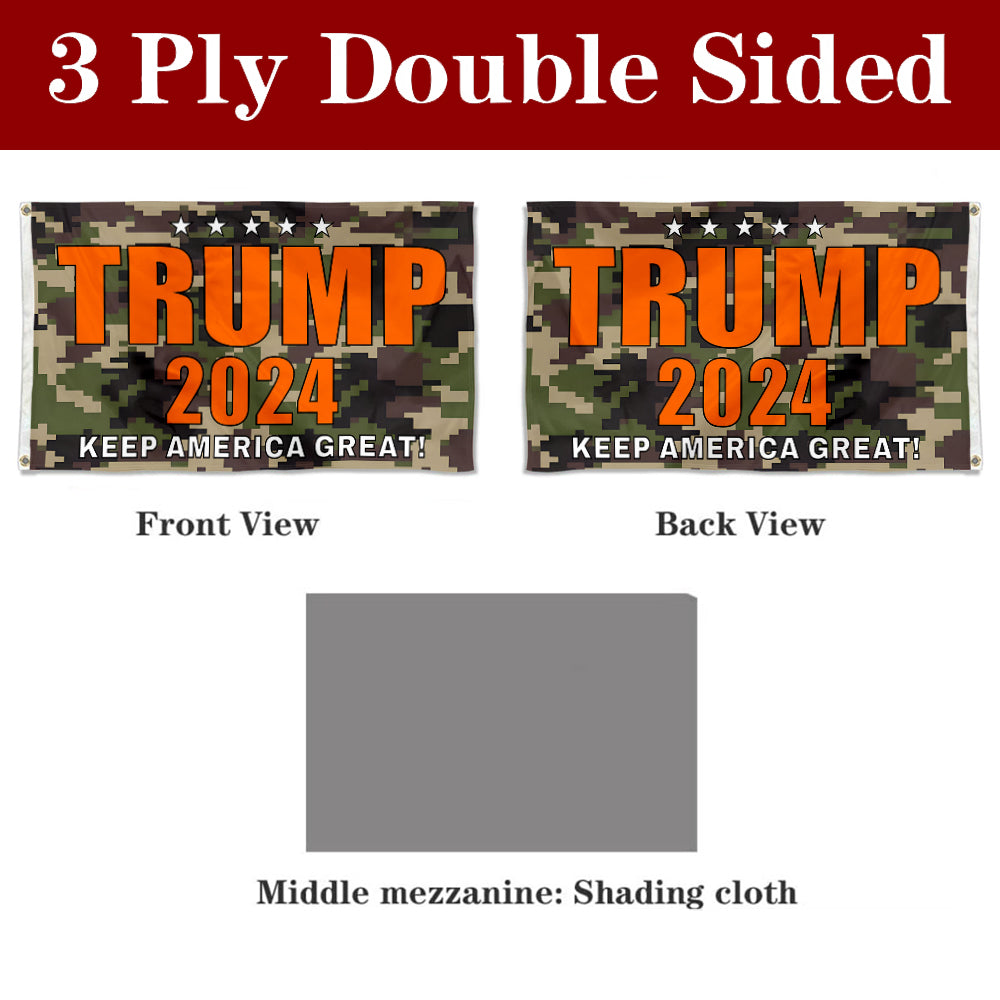 Fyon Double-sided Trump 2024 Flag MAGA Flags Make America Great Flags Banner