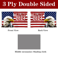 Fyon Double-sided TRUMP 2024 Take America Back Flag US Election Flags Banner