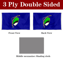 Fyon Double-sided Tuzla, Bosnia Flag Banner