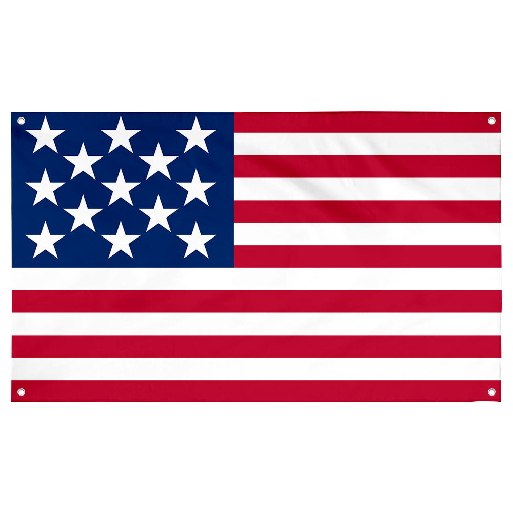 Fyon U.S. 13-star boat (1912-1916) Flag Banner