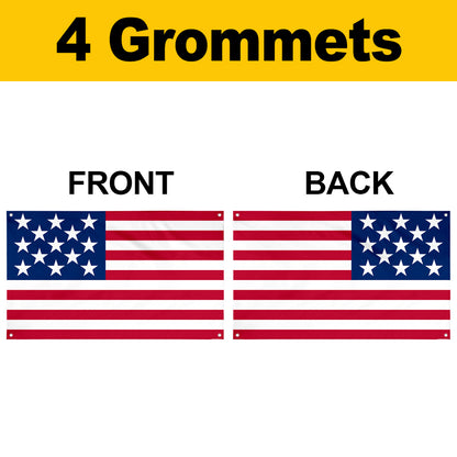 Fyon U.S. 13-star boat (1912-1916) Flag Banner