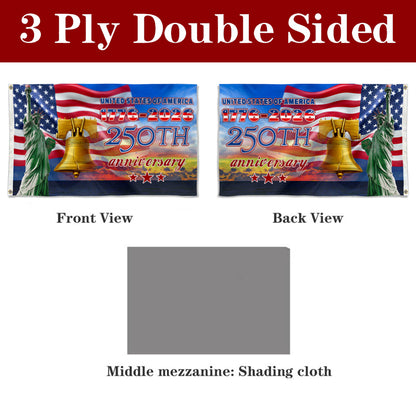 Fyon United States of America 250th Anniversary Flag Banner