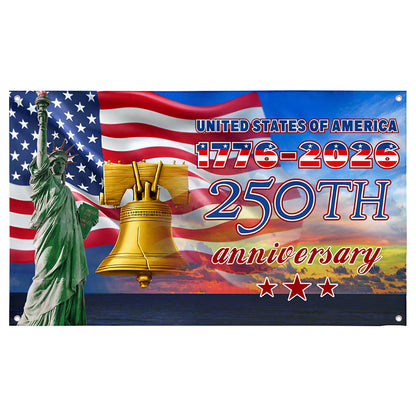 Fyon United States of America 250th Anniversary Flag Banner
