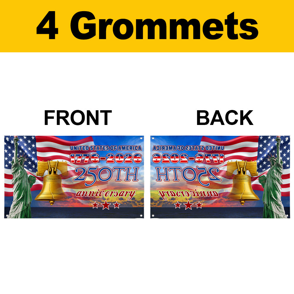 Fyon United States of America 250th Anniversary Flag Banner