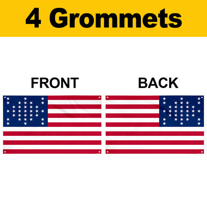 Fyon US 33 Star Fort Sumter Flag Banner