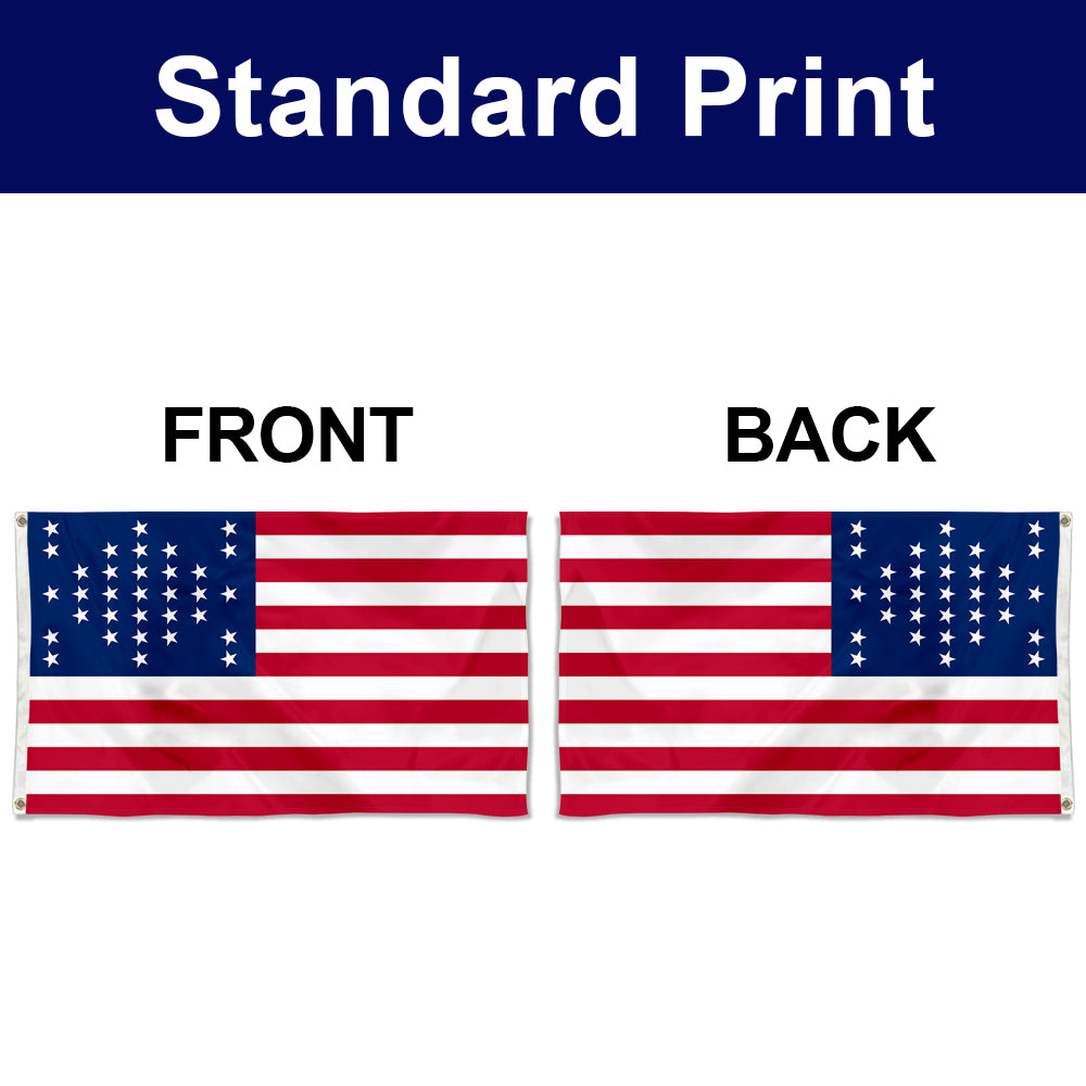 Fyon US 33 Star Fort Sumter Flag Banner