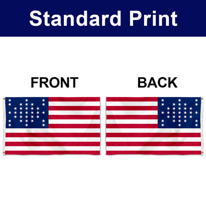 Fyon US 33 Star Fort Sumter Flag Banner